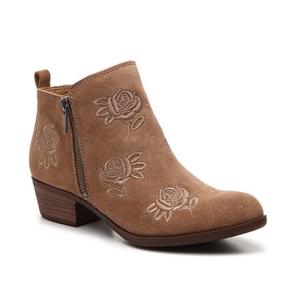 Lucky Brand Shoes - NEW Lucky Brand Basel Embroidered Suede Booties 9W